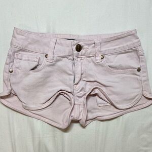 Forever 21 Baby Pink Denim Jean Shorts